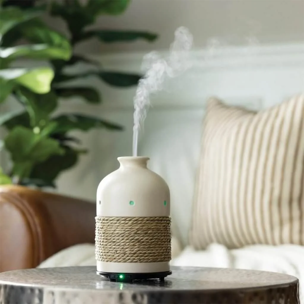 Airomé : Ceramic & Rope Medium Ultrasonic Diffuser - Image 2