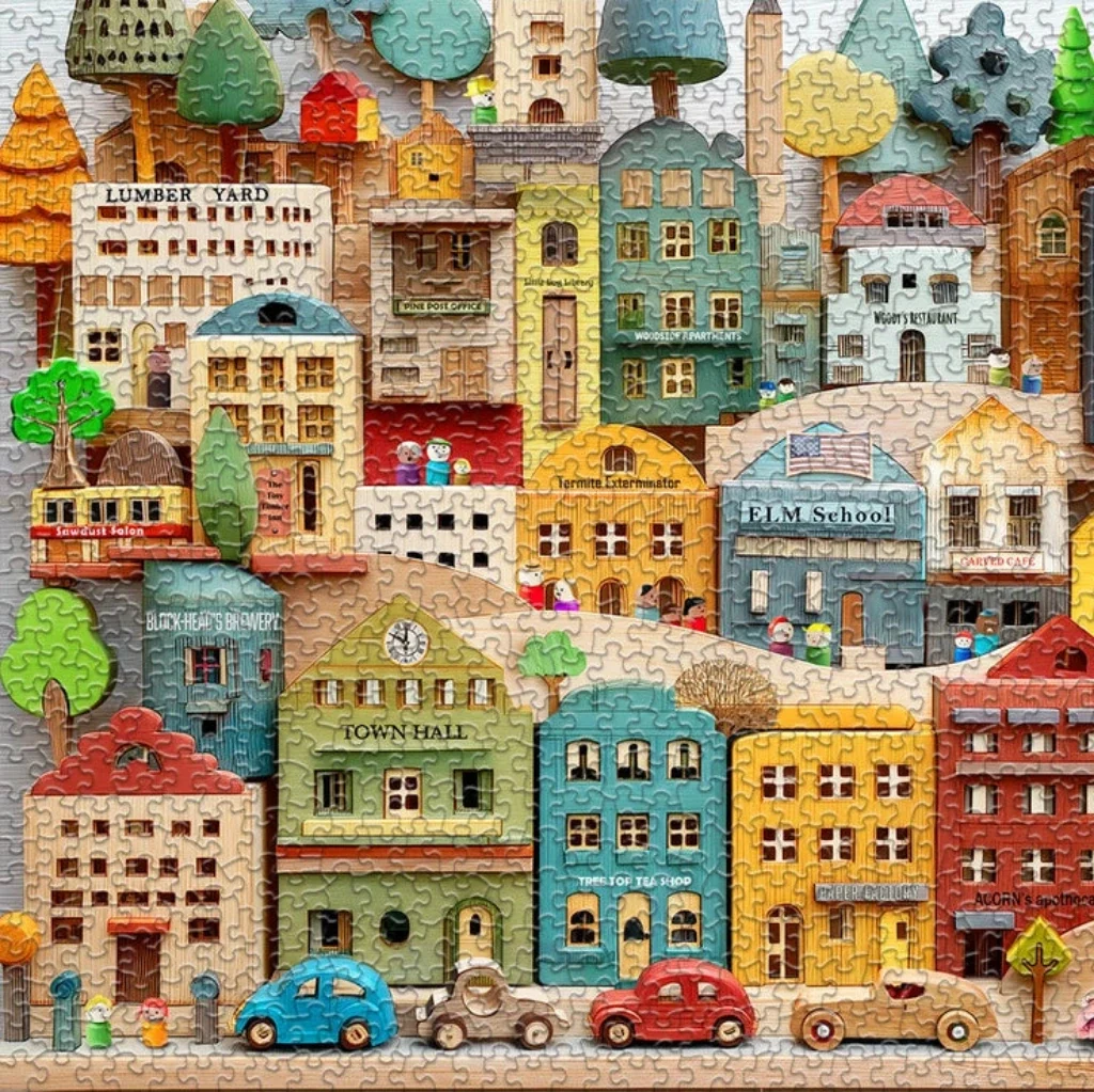 Springbok : Timber Town 500 Piece Jigsaw Puzzle - Image 4