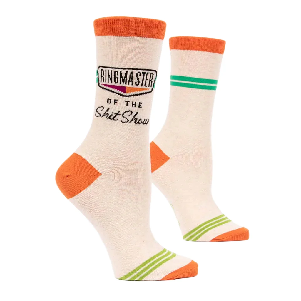 Blue Q : Women's Socks - Ringmaster Of The Shit Show