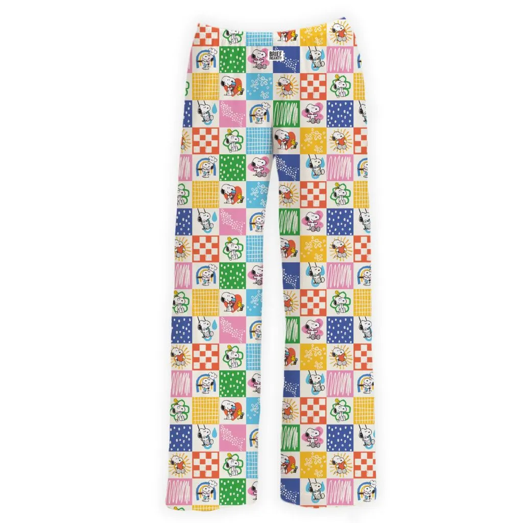 Brief Insanity : Snoopy Spring Checkered Lounge Pants