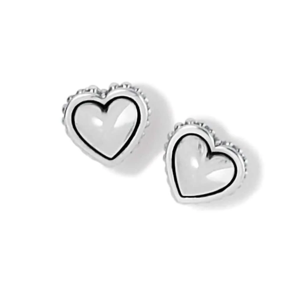 Brighton : Pretty Tough Petite Heart Post Earrings