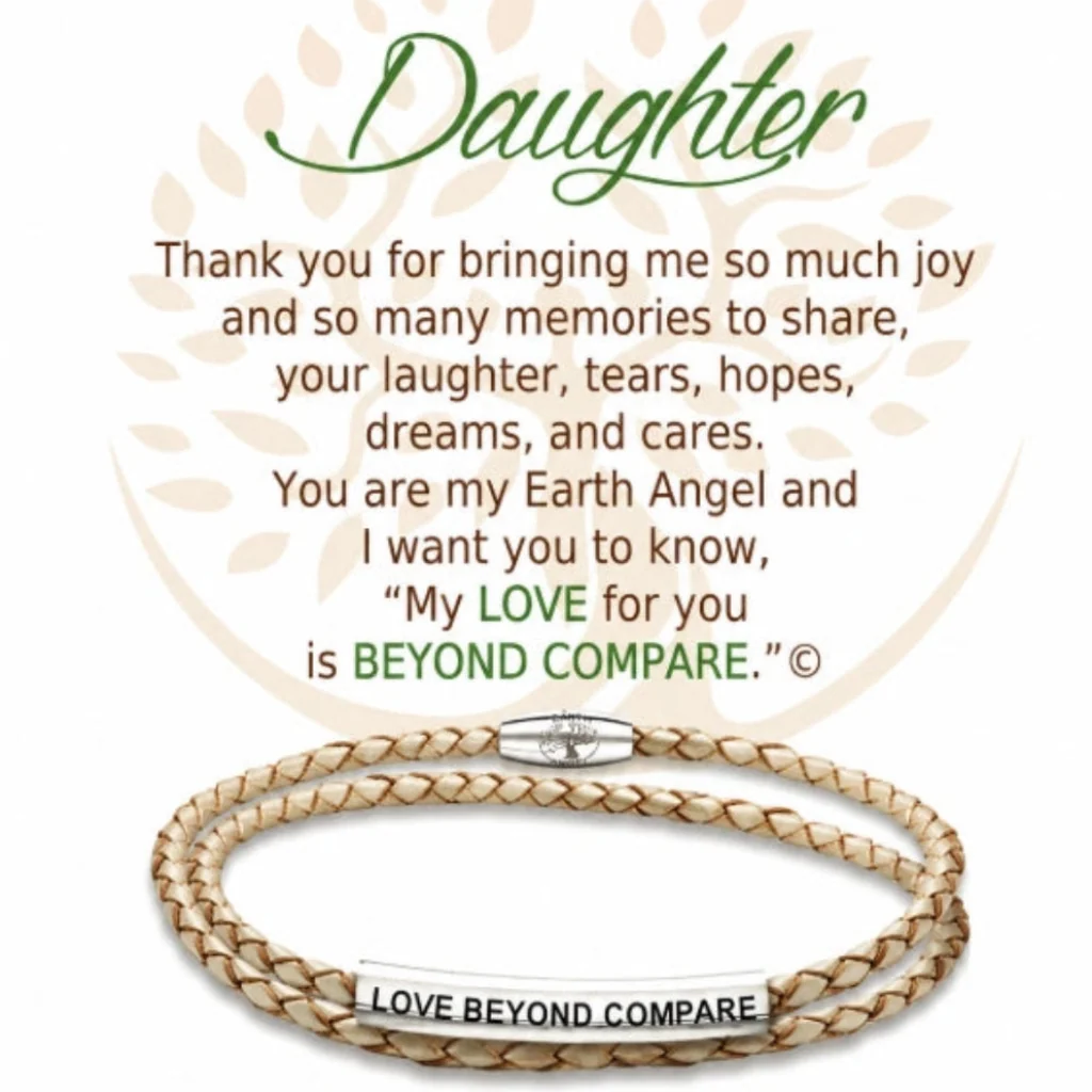 Clock it to Ya : Daughter Champagne Leather Bracelet