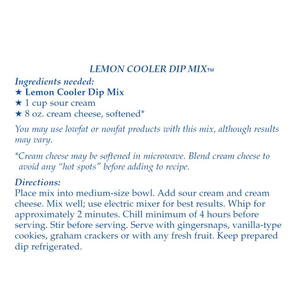 Country Home Creations : Lemon Cooler Dip Mix - Image 4