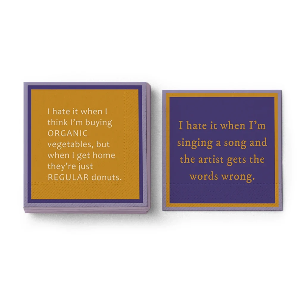 Drinks On Me : Words wrong Napkin