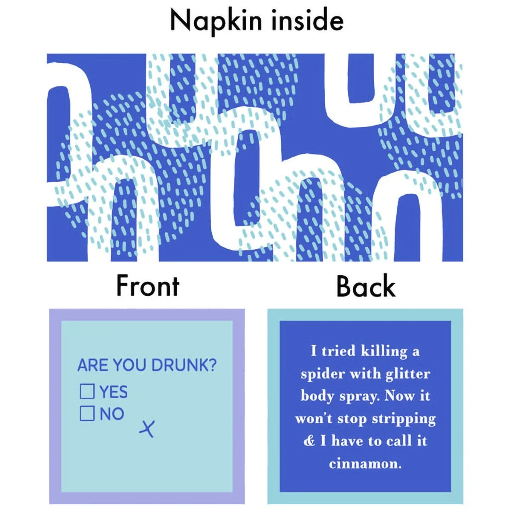 Drinks On Me : Young and Fun Napkin - Image 2