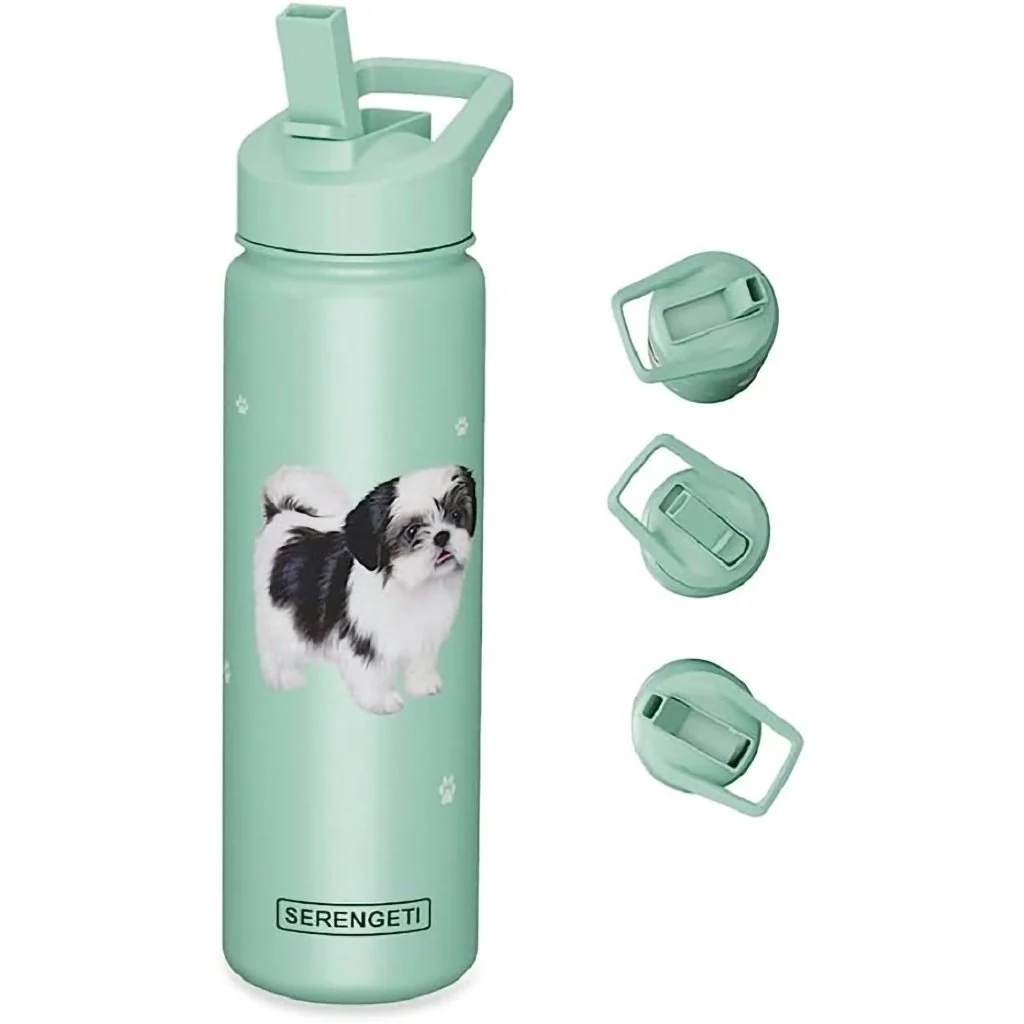 E & S Pets : Serengeti Black Shih Tzu - Water Bottle - 24 oz - Image 2