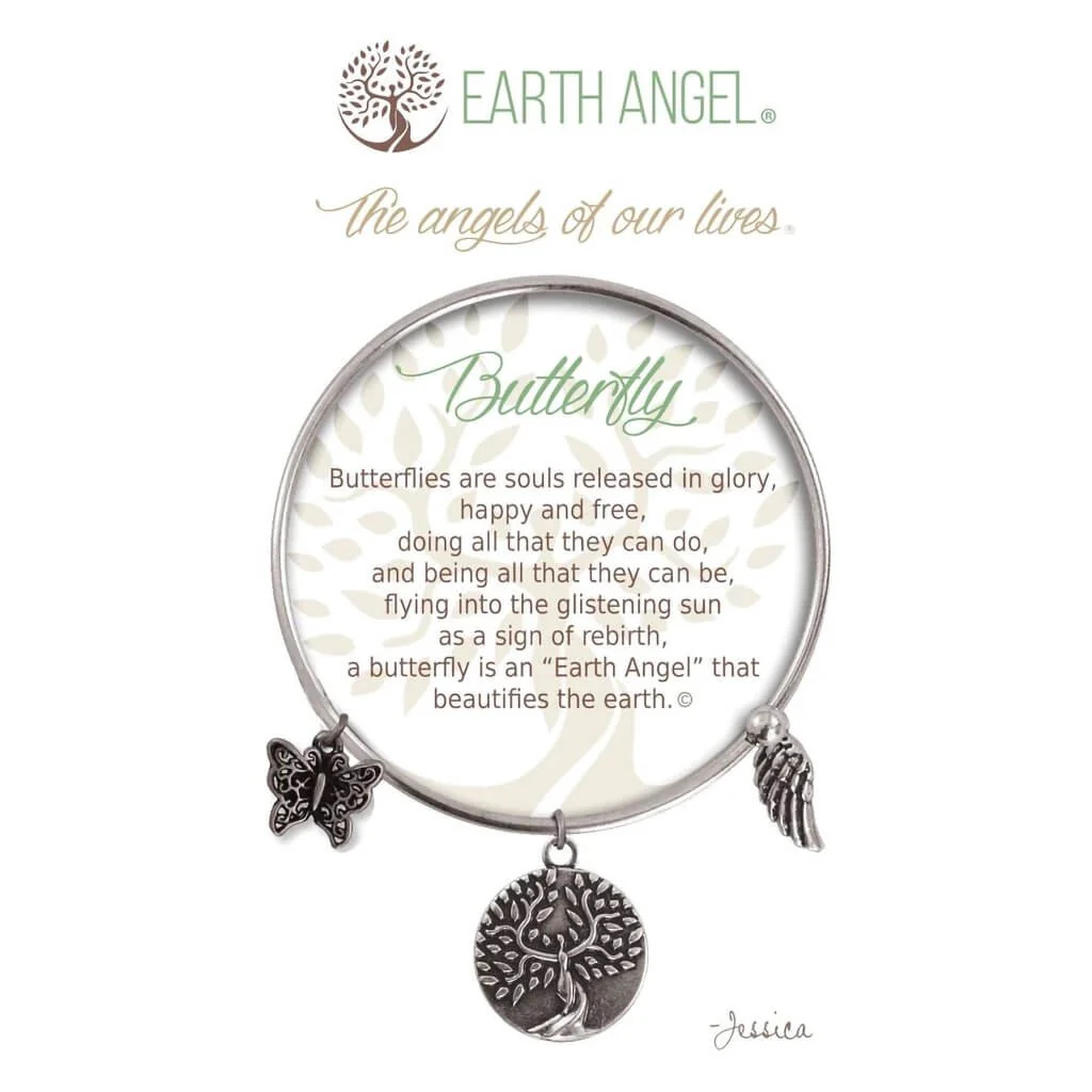 Earth Angel : Butterfly Charm Bracelet in Copper