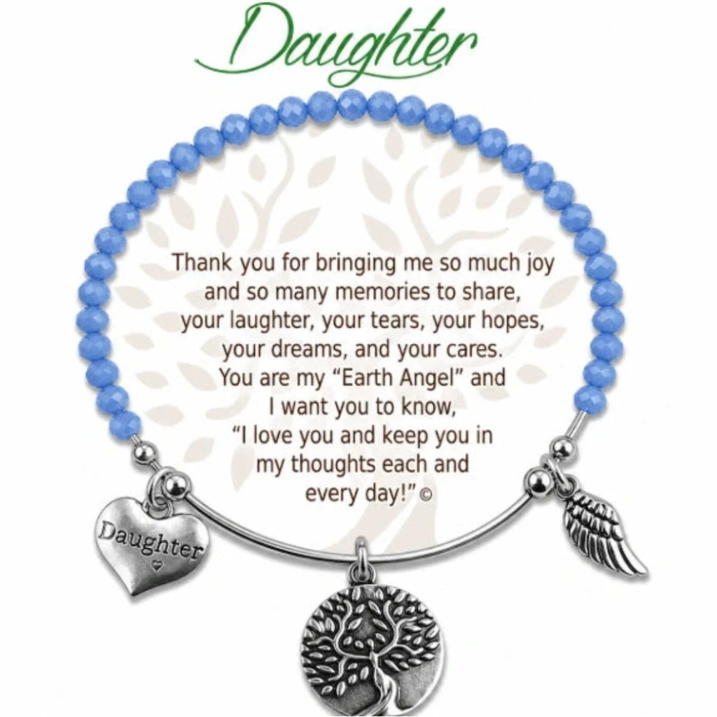 Earth Angel : Daughter Radiant Blue Stone Bracelet