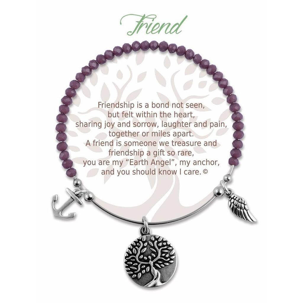 Earth Angel : Friend Radiant Purple Stone Bracelet