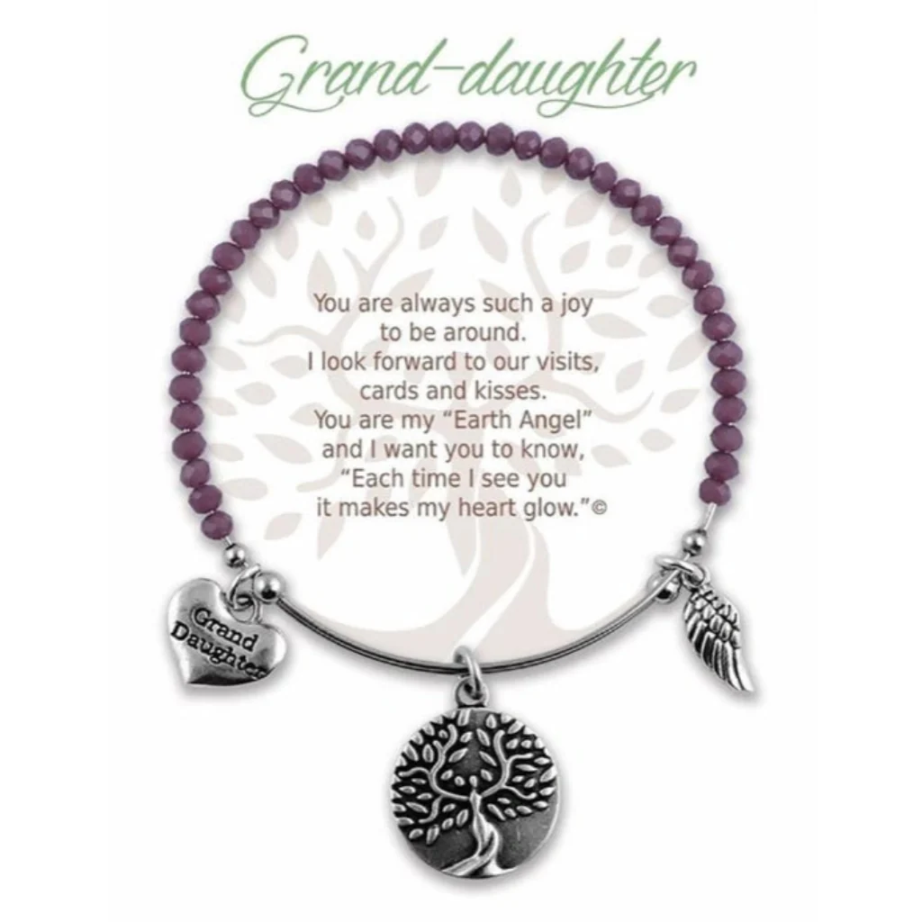 Earth Angel : Grand-Daughter Radiant Purple Stone Bracelet