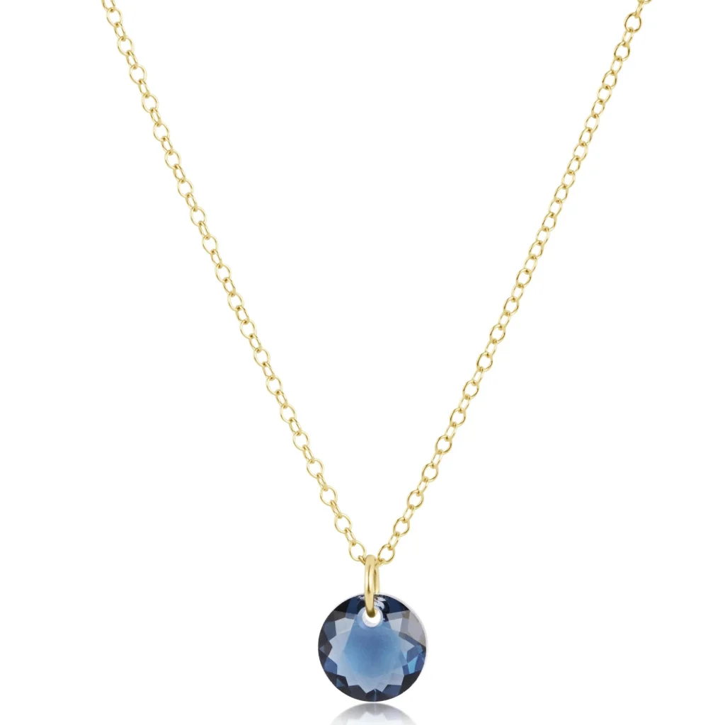 Enewton Design  : 16" Gold Necklace - Reflection - Sept Birthstone