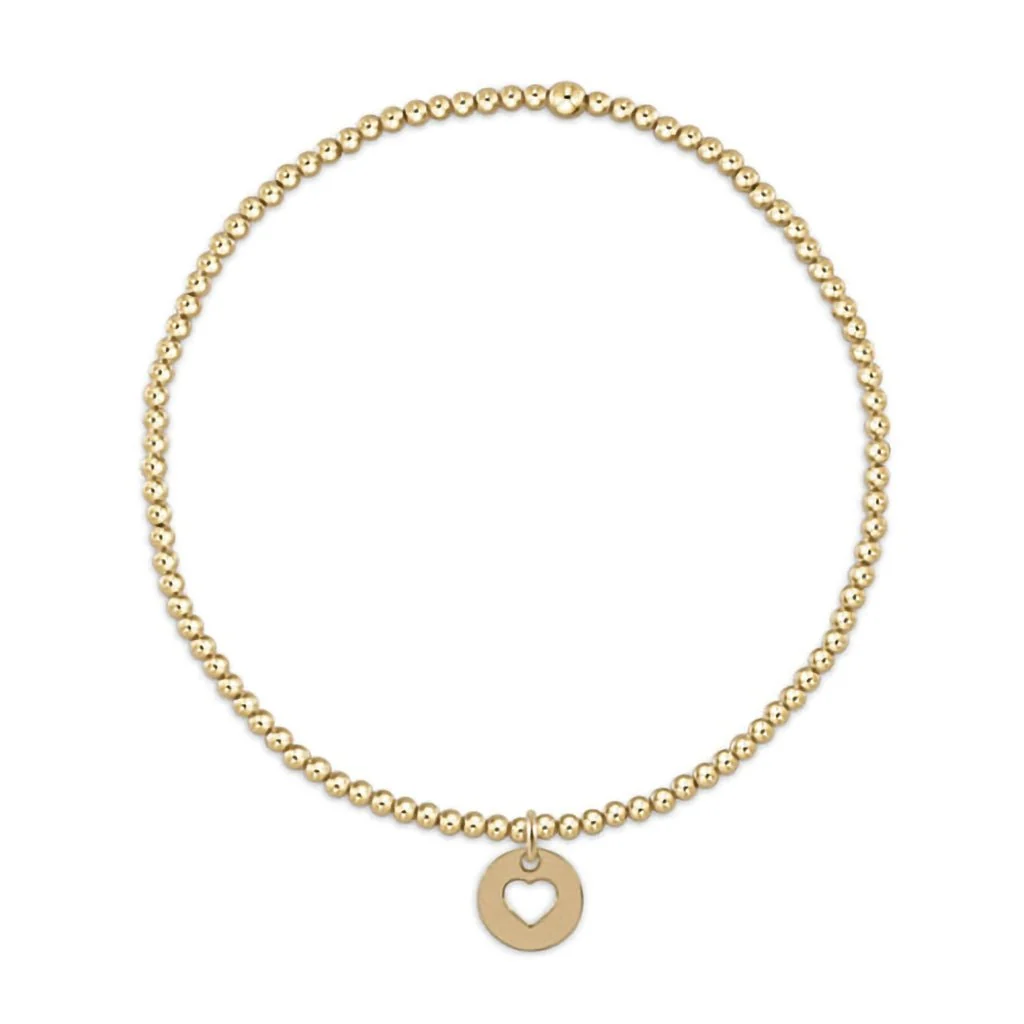 enewton design : Classic gold 2mm Bead Bracelet 6.25" - love small gold disc