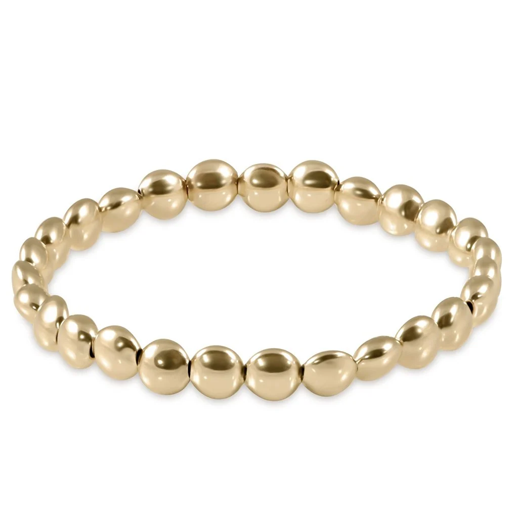 enewton design : Honesty - 6mm Bead Bracelet 6.25"- Gold