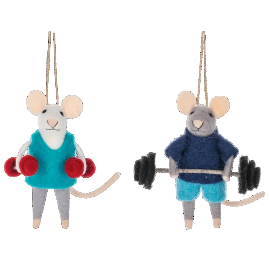 Ganz : Fitness Mice Ornaments