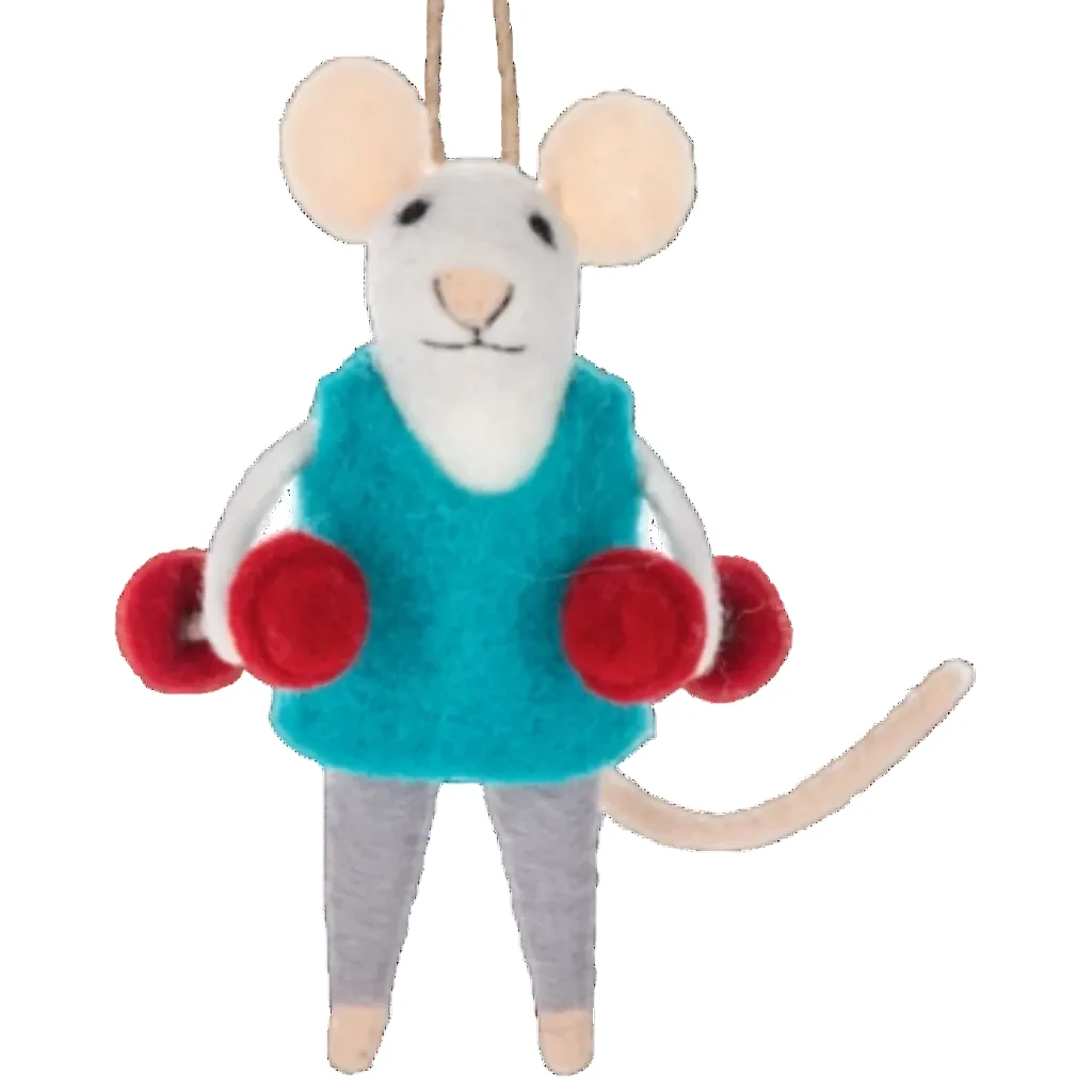 Ganz : Fitness Mice Ornaments - Image 2