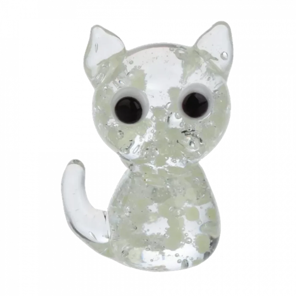 Ganz : Glow In The Dark Cat Pocket Token - Charm - Image 2