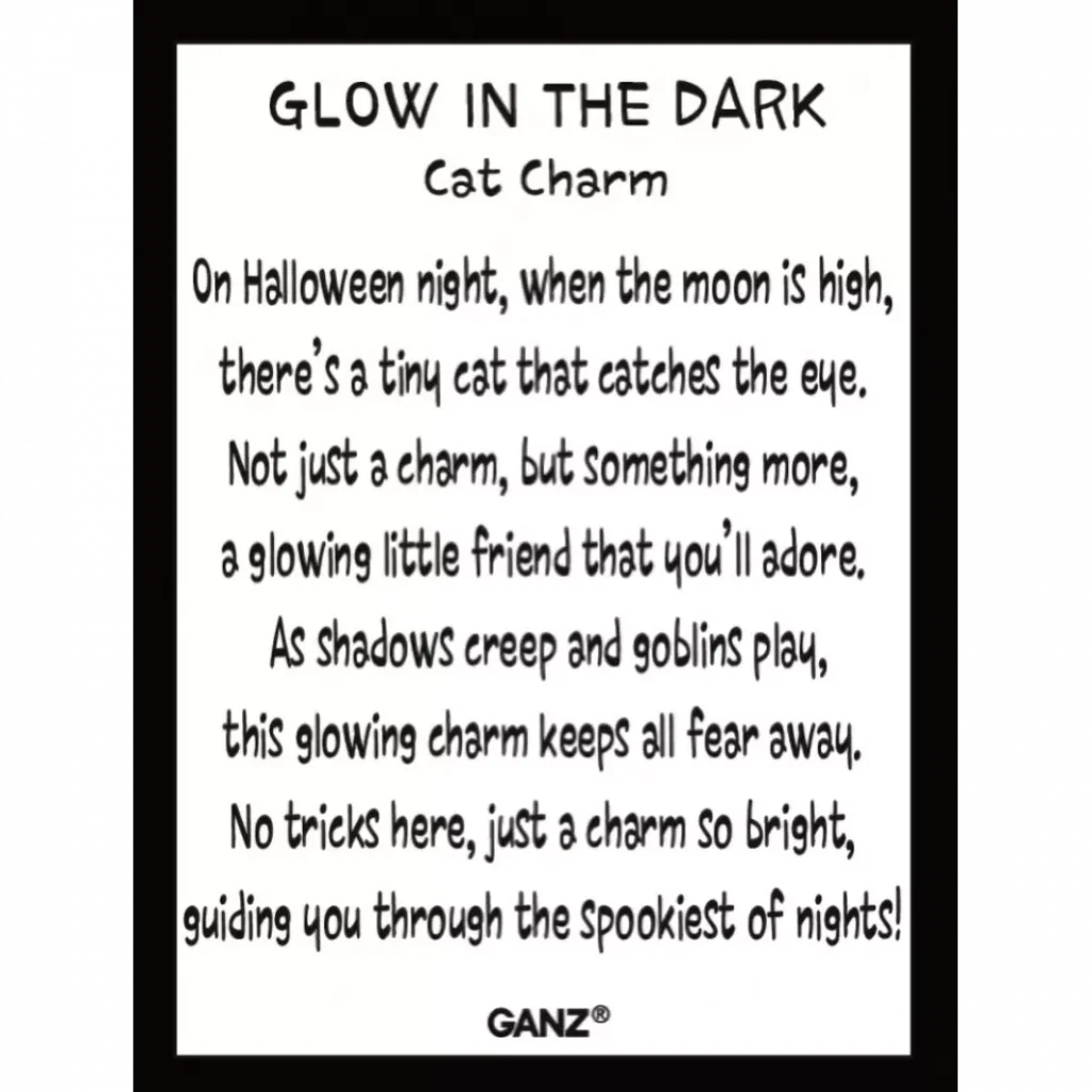 Ganz : Glow In The Dark Cat Pocket Token - Charm - Image 3