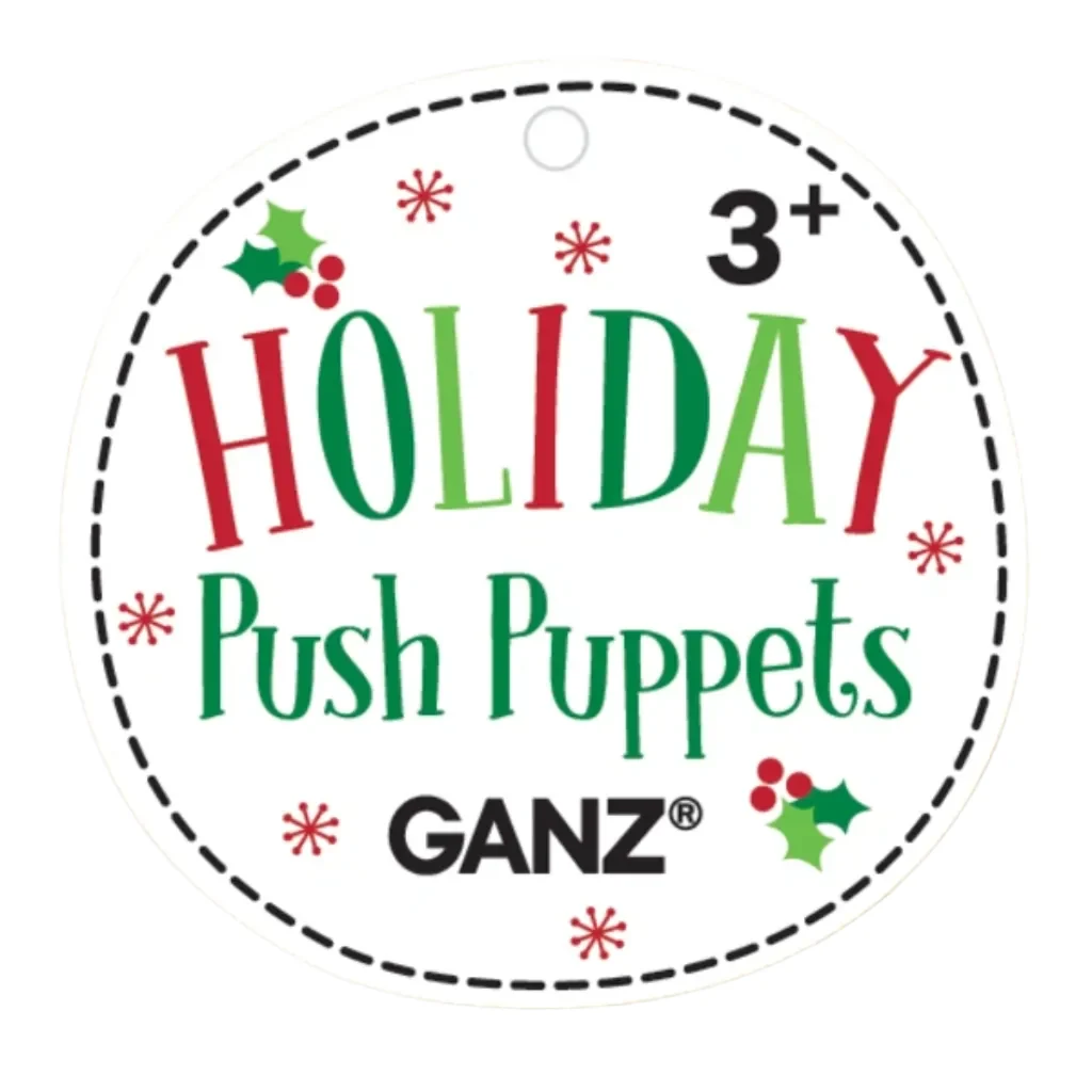 Ganz : Holiday Wooden Push-Up Puppets - Image 7