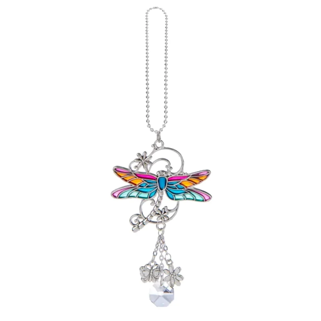 Ganz : Silver Car Charm Dragonfly