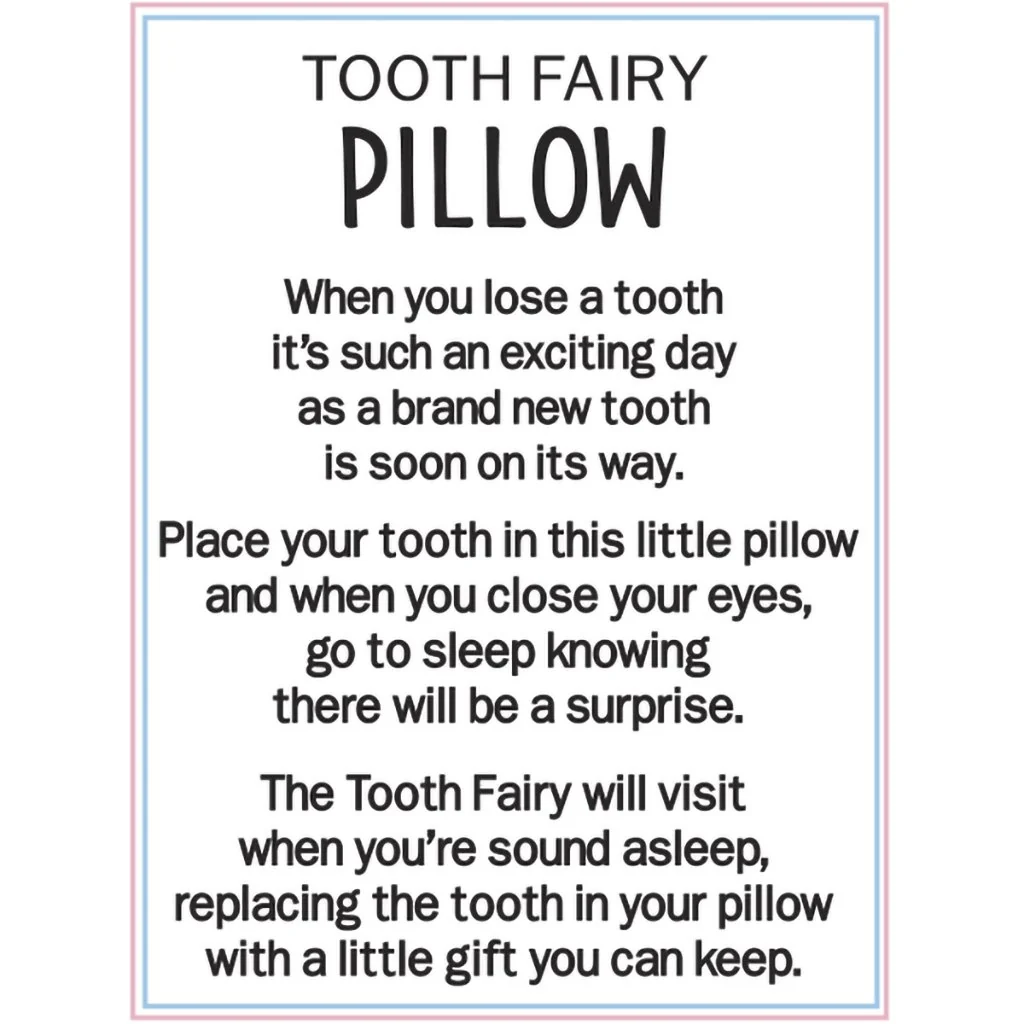 Ganz : Tooth Fairy Pillow assortment - Assorted 1 at random. Style can not be chosen - Image 2