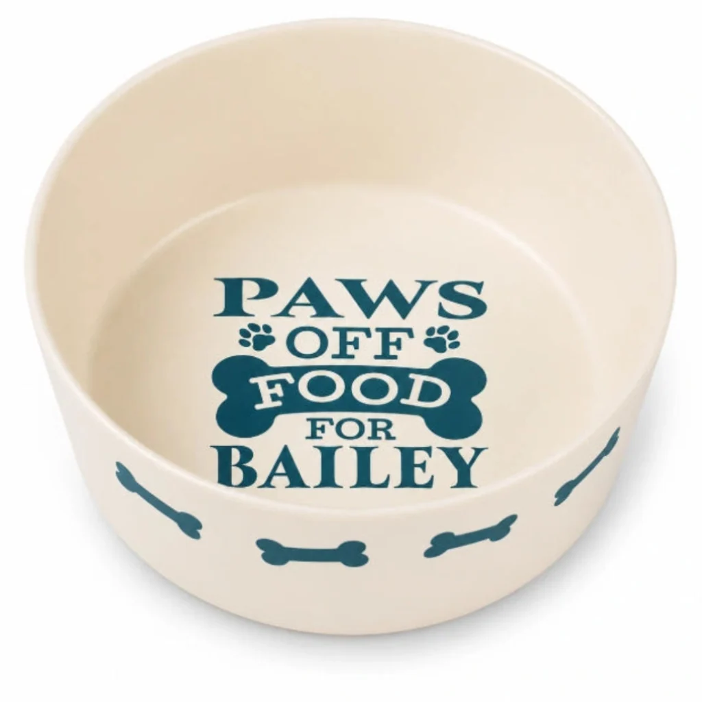 H & H Gifts : Personalised Dog Bowl (Rocky)