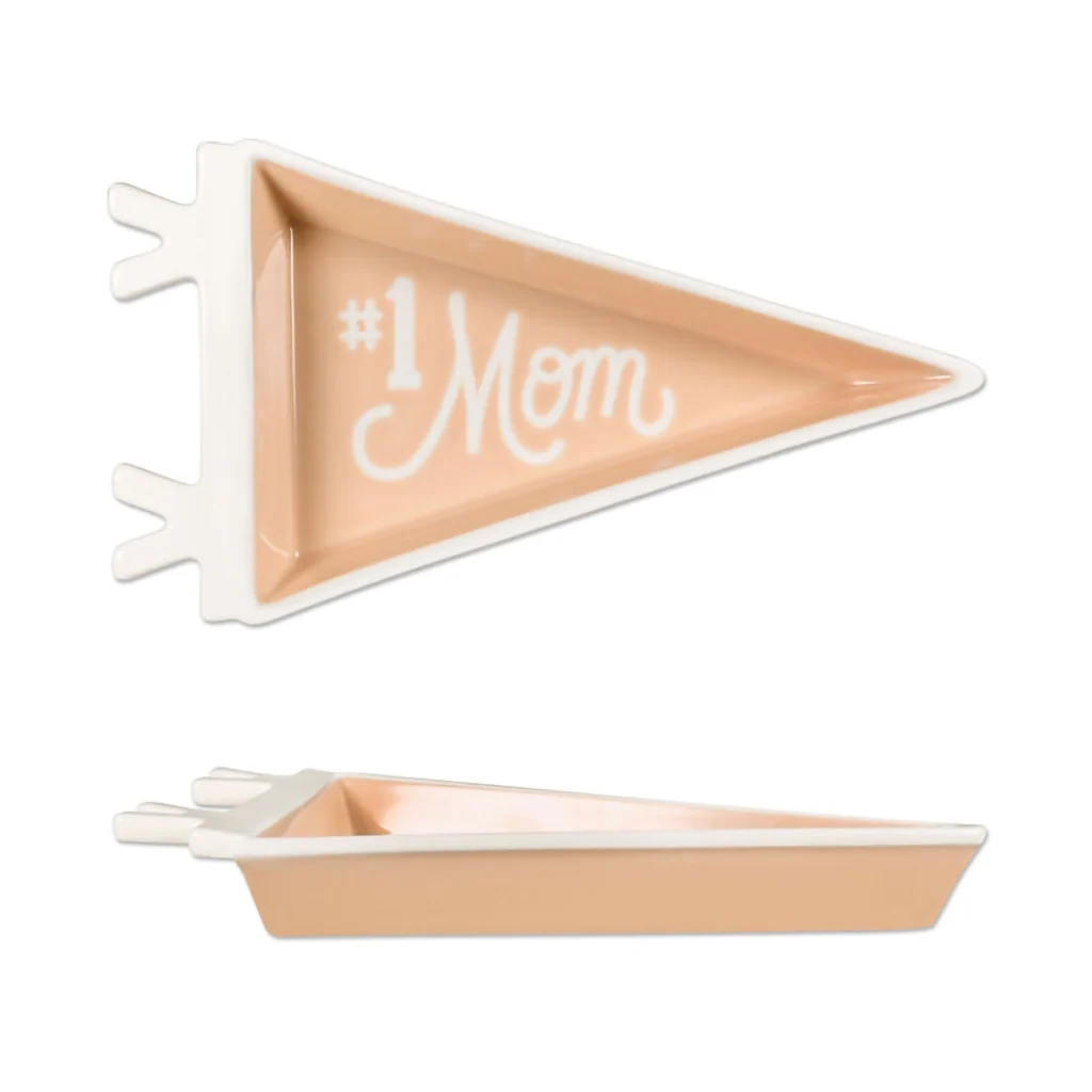 Hallmark : #1 Mom Pennant Trinket Dish