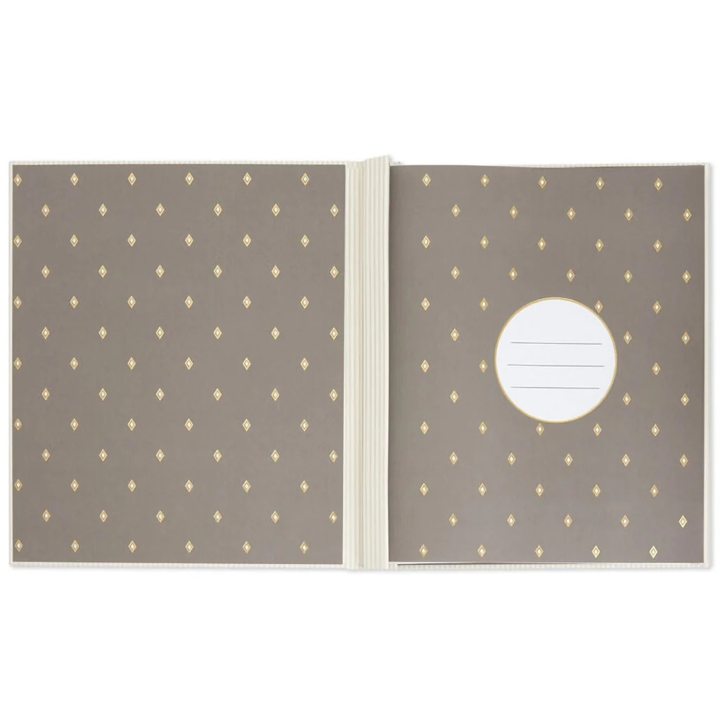 Hallmark : A Life Remembered Taupe Striped Refillable Photo Album - Image 3