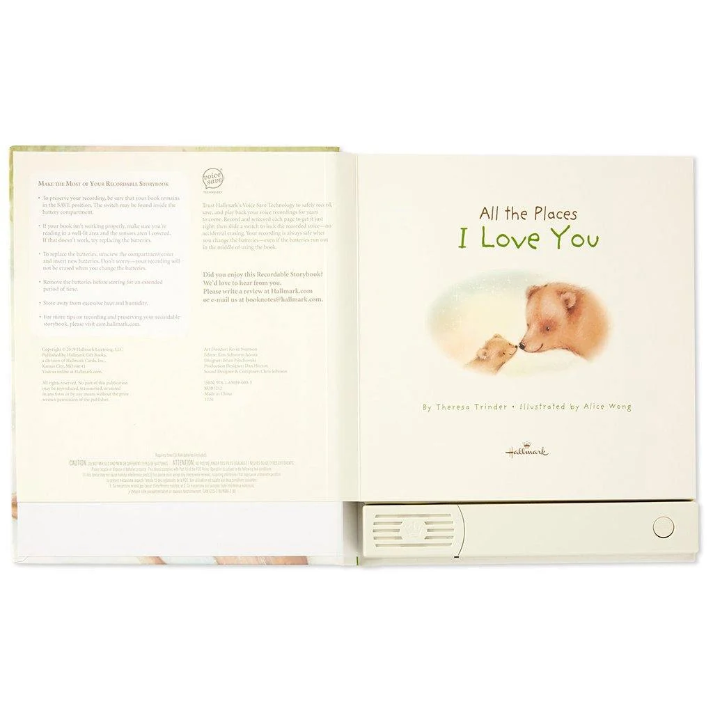 Hallmark : All The Places I Love You Recordable Storybook With Music - Image 3