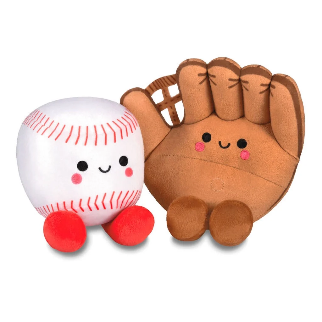 Hallmark : Better Together Baseball and Glove Magnetic Plush Pair, 5" H