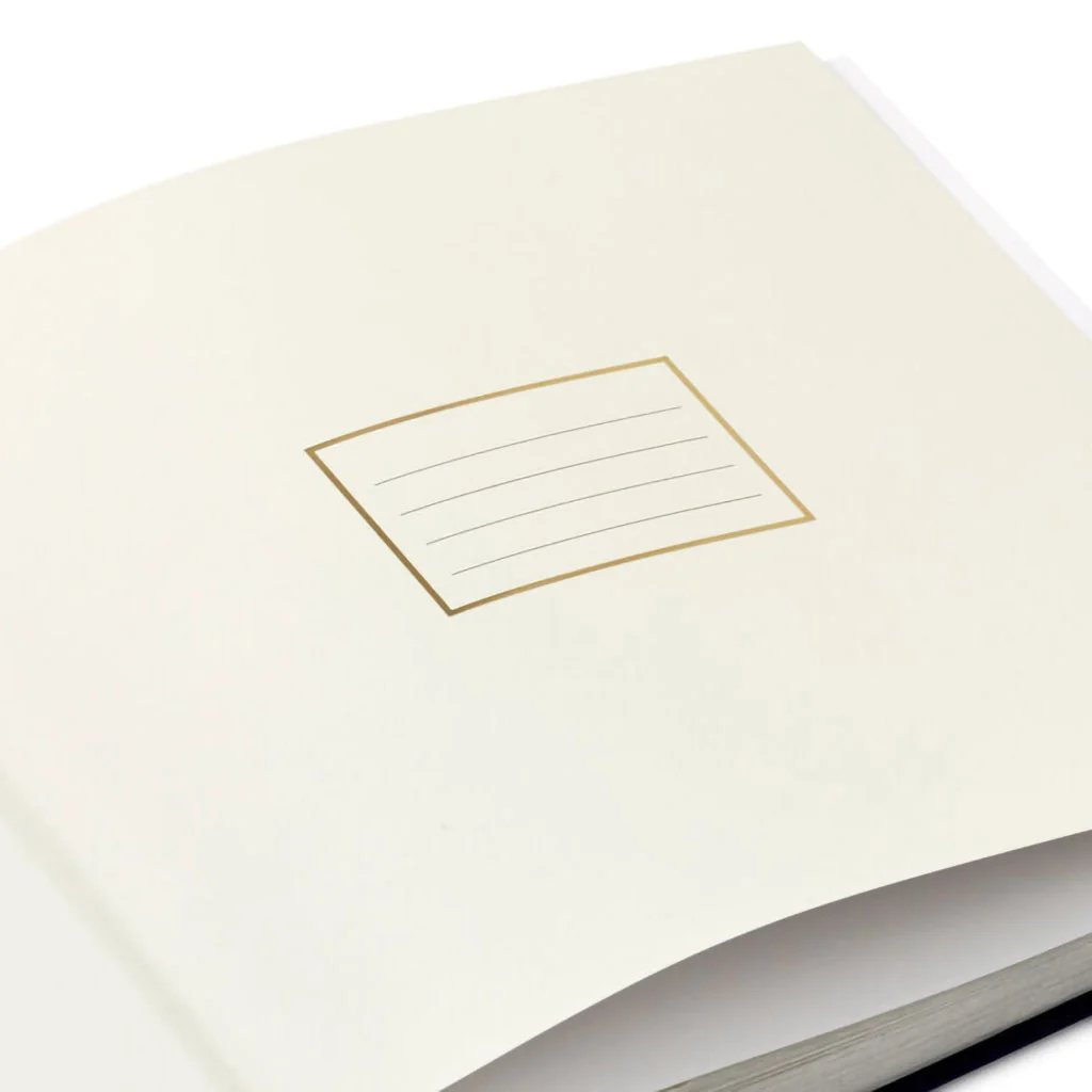 Hallmark : Best Day Ever Gold on Navy Linen Photo Album - Image 6