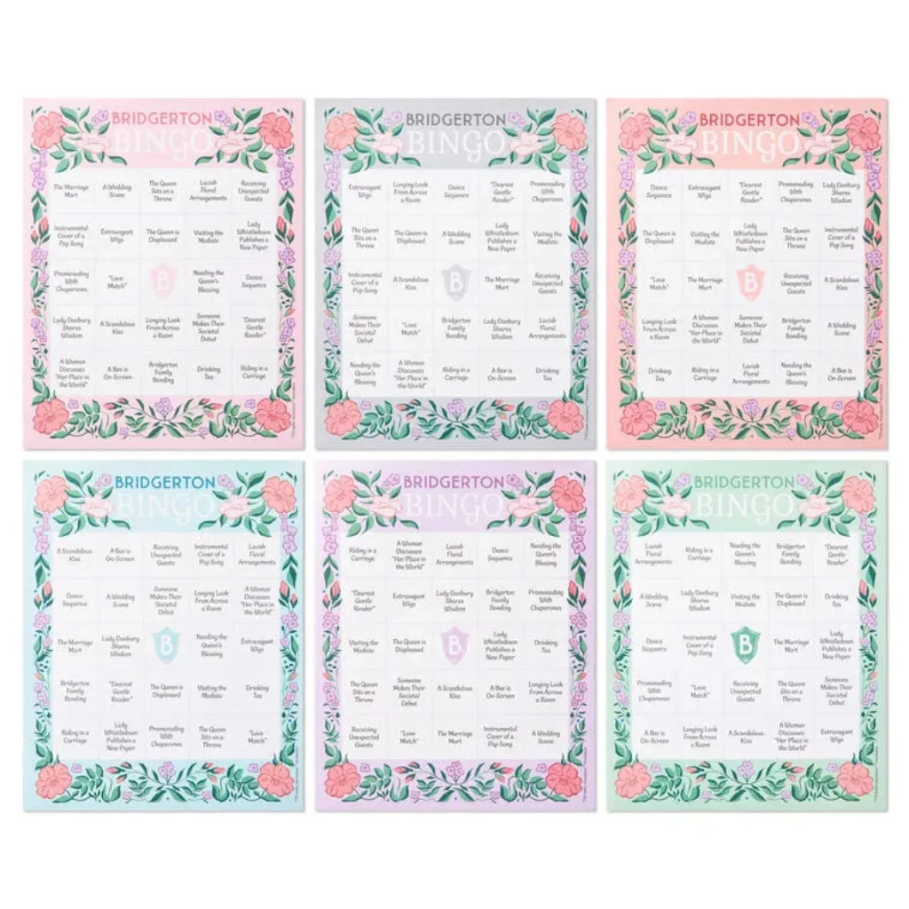 Hallmark : Bridgerton Bingo Game Pad, 102 Sheets - Image 3