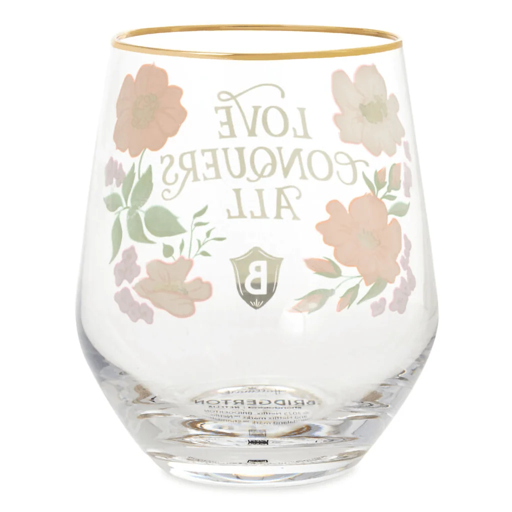 Hallmark : Bridgerton Love Conquers All Stemless Wine Glass - Image 4