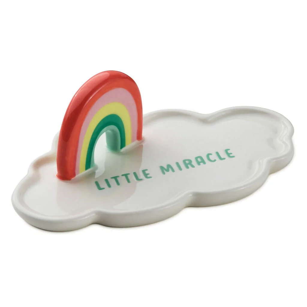 Hallmark : Cloud-Shaped Figurine With Sculpted Rainbow