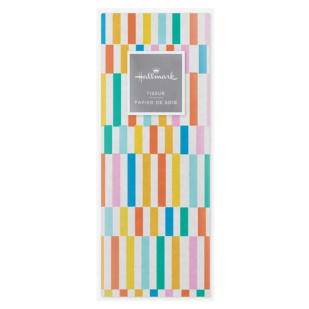 Hallmark : Colorful Broken Lines Tissue Paper, 6 Sheets - Image 4