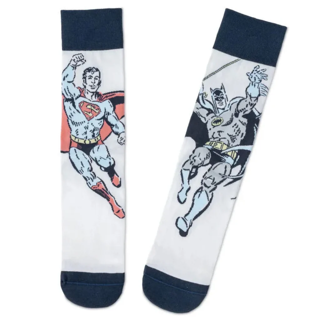 Hallmark :  DC™ Superman™ and Batman™ Novelty Crew Socks - Image 3
