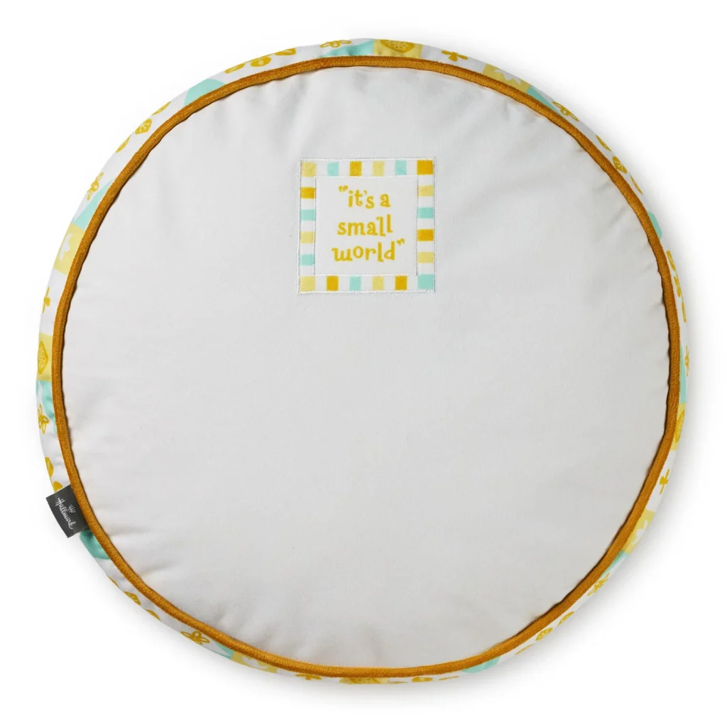 Hallmark : Disney It's a Small World Round Clock Face Pillow, 15 - Image 2