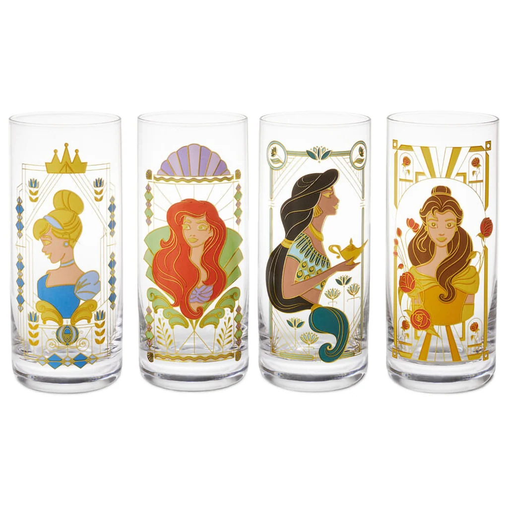 Hallmark : Disney Princess Drinking Glasses, Set of 4