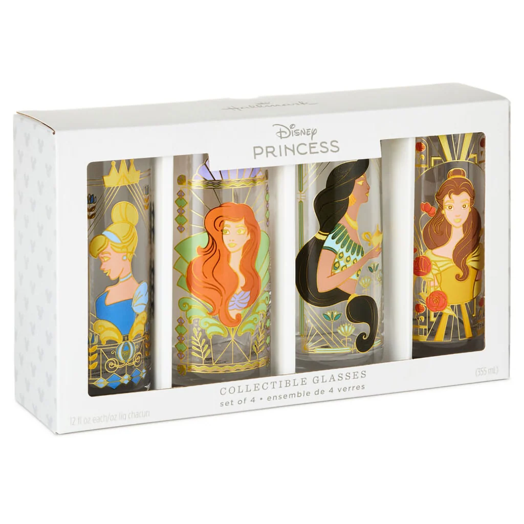 Hallmark : Disney Princess Drinking Glasses, Set of 4 - Image 3