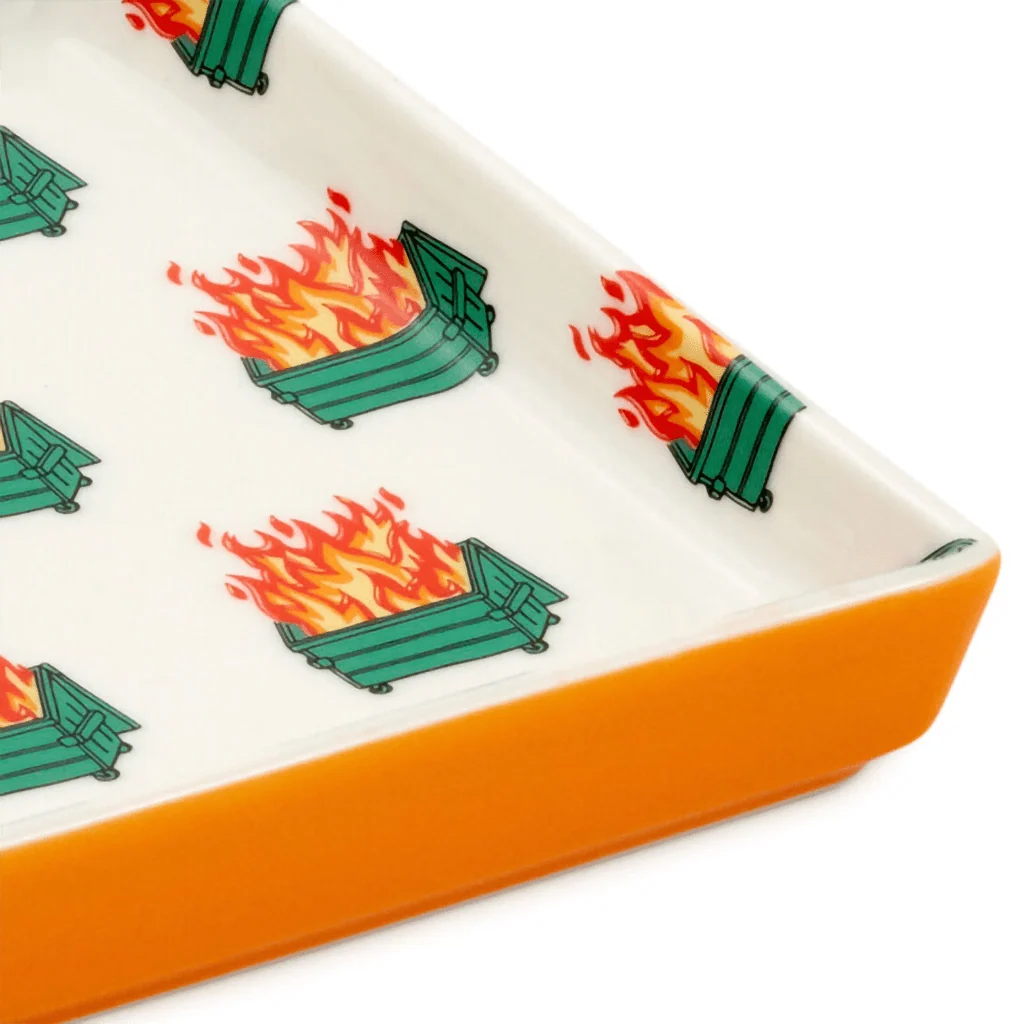 Hallmark : Dumpster Fire Funny Trinket Tray - Image 4
