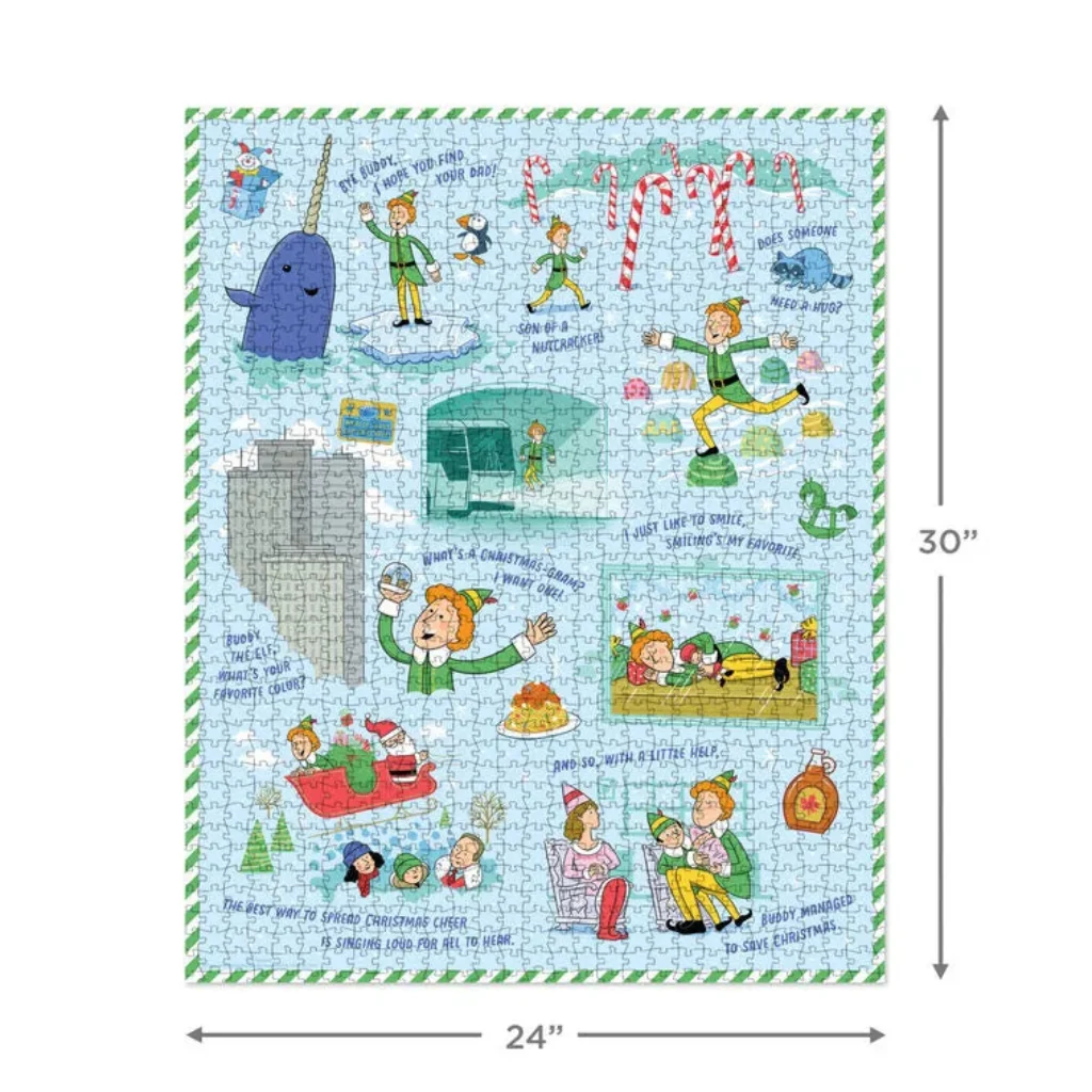 Hallmark : Elf Journey to New York 1000-Piece Jigsaw Puzzle
