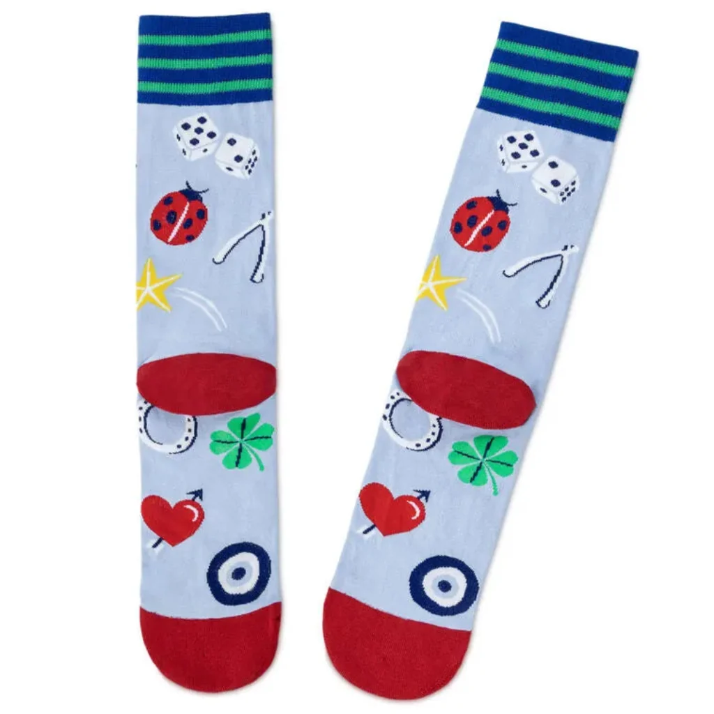 Hallmark : Feeling Lucky Novelty Crew Socks - Image 2