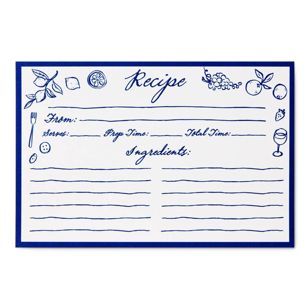 Hallmark : Food for the Table Recipe Cards, Pack of 36 - Image 5