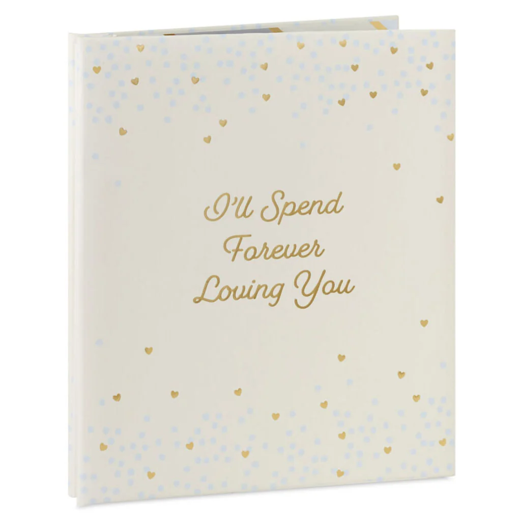 Hallmark : Forever Loving You Hearts on Cream Refillable Photo Album - Image 6