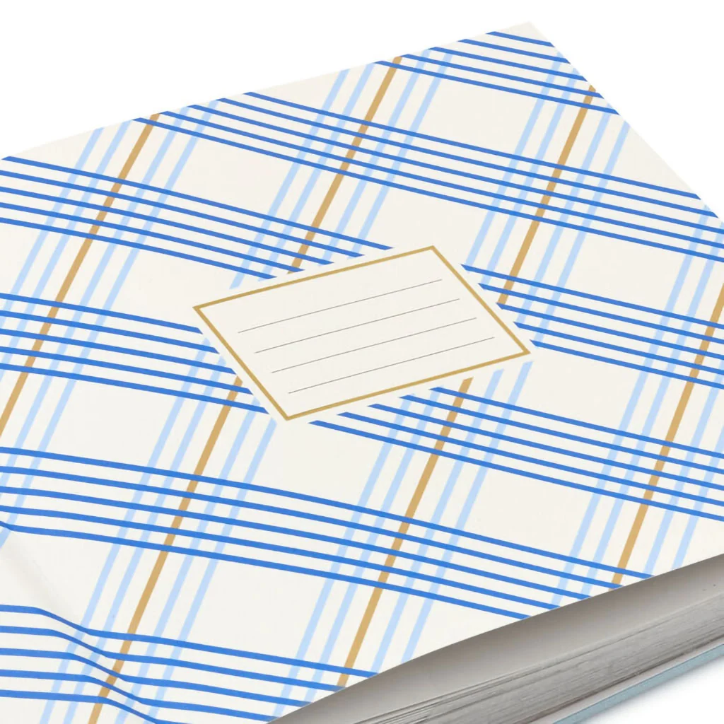 Hallmark : Gather Happy Memories Gold on Light Blue Linen Photo Album - Image 2