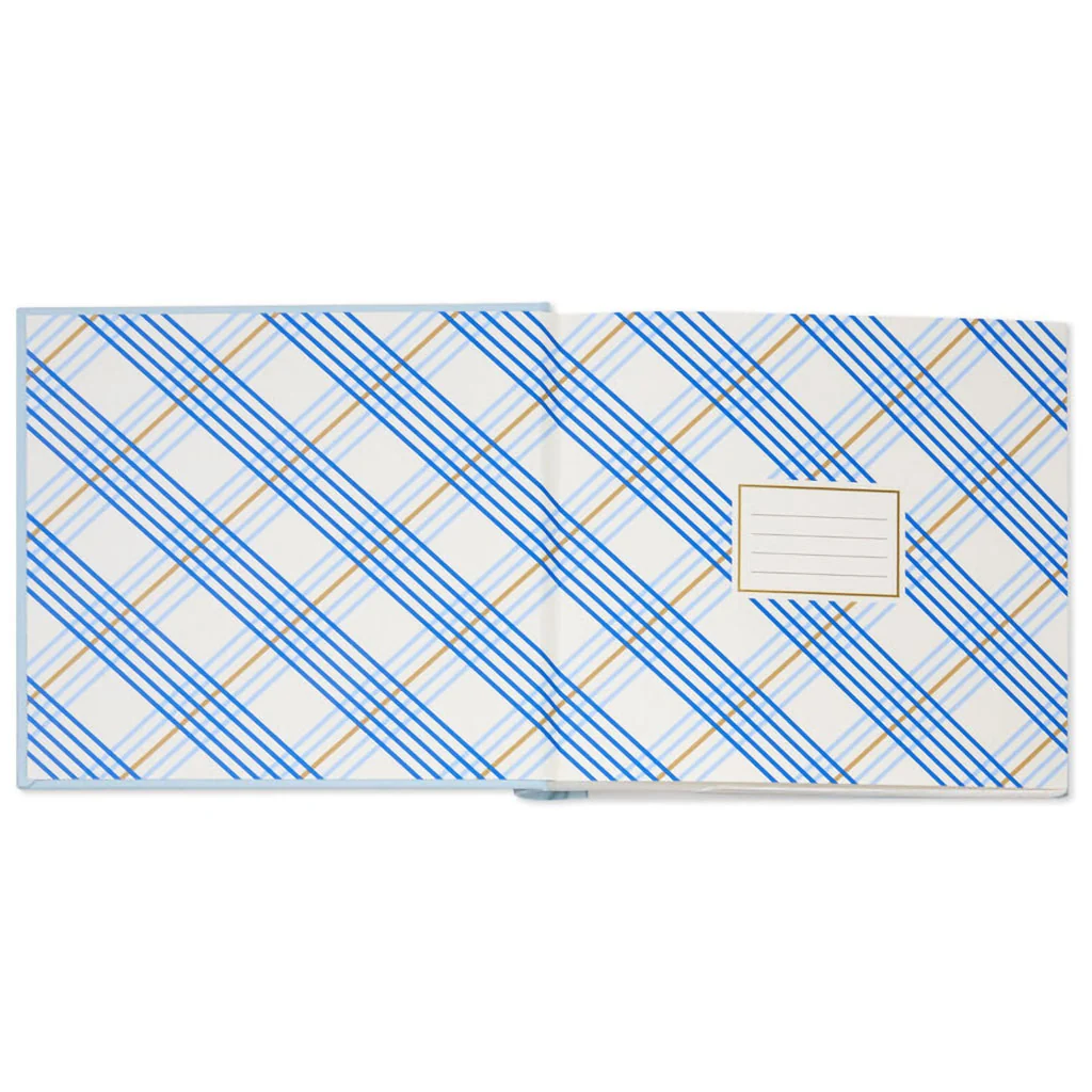 Hallmark : Gather Happy Memories Gold on Light Blue Linen Photo Album - Image 4