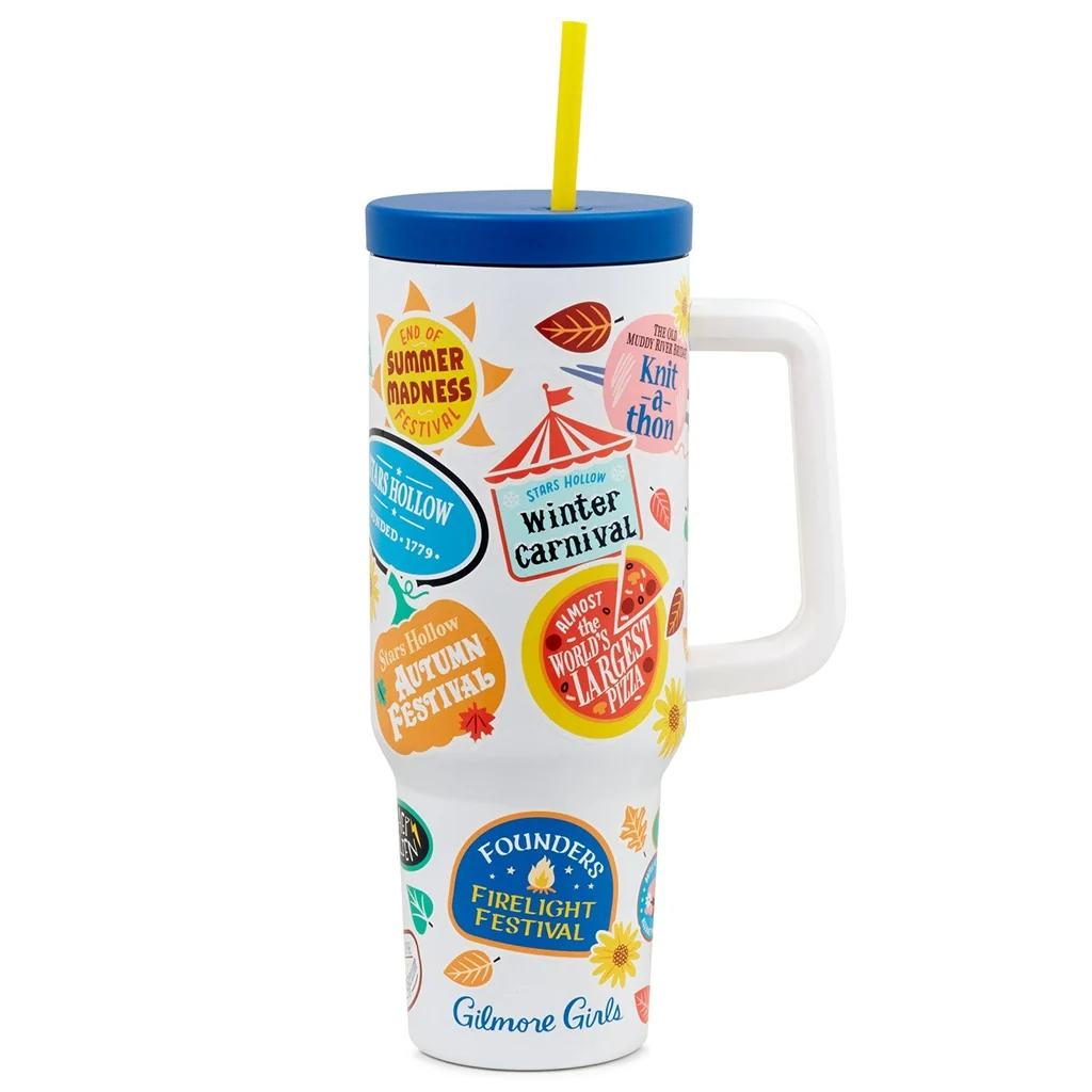 Hallmark : Gilmore Girls Insulated Travel Cup - Stars Hollow Town Festivals - Image 4