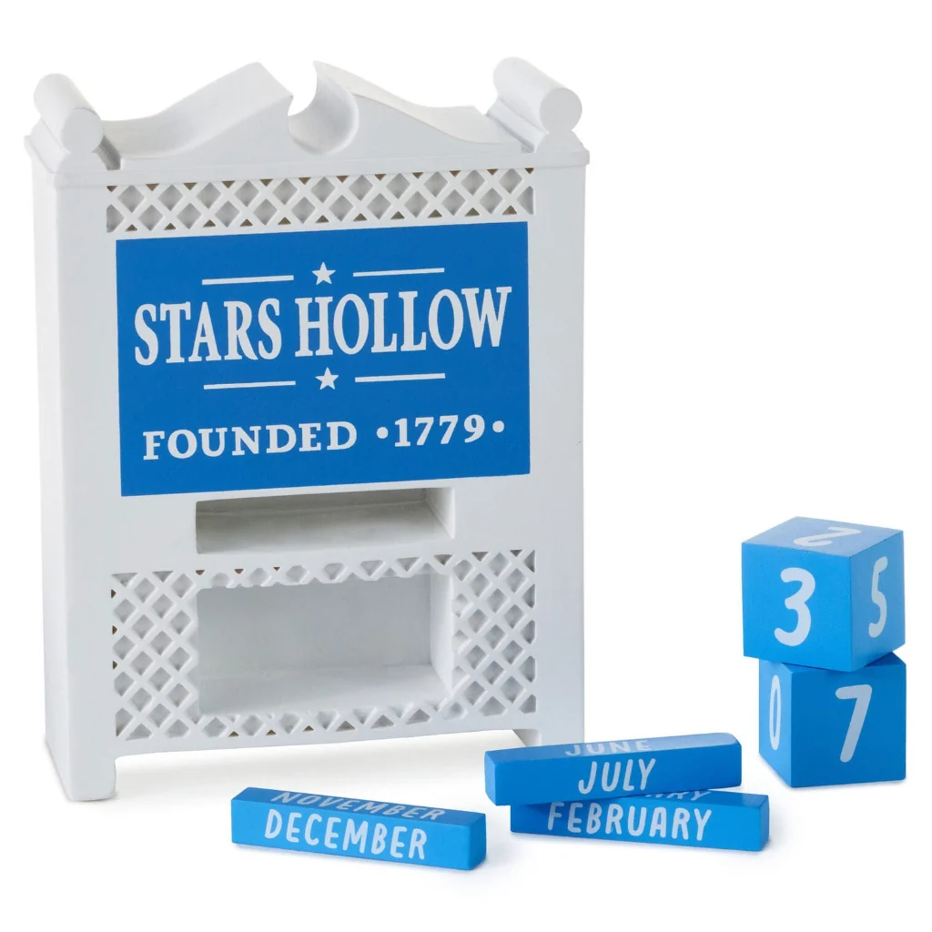 Hallmark : Gilmore Girls Stars Hollow Town Sign Perpetual Calendar - Image 3