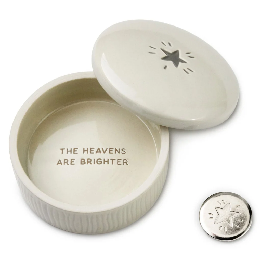 Hallmark : Heavenly Star Lidded Trinket Dish With Token