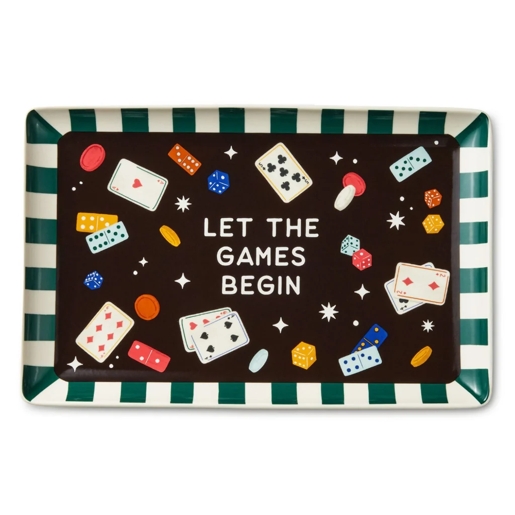 Hallmark : Let the Games Begin Game Night Serving Tray