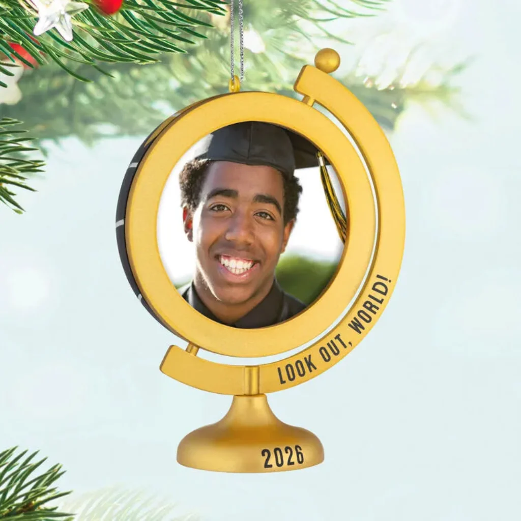 Hallmark : 2026 Keepsake Look Out, World! Photo Frame Ornament (189)